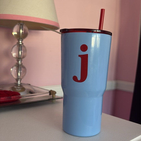 NEW Kate Spade Insulated Tumblr 20 ounce Travel Mug with J Initial - Picture 3 of 7